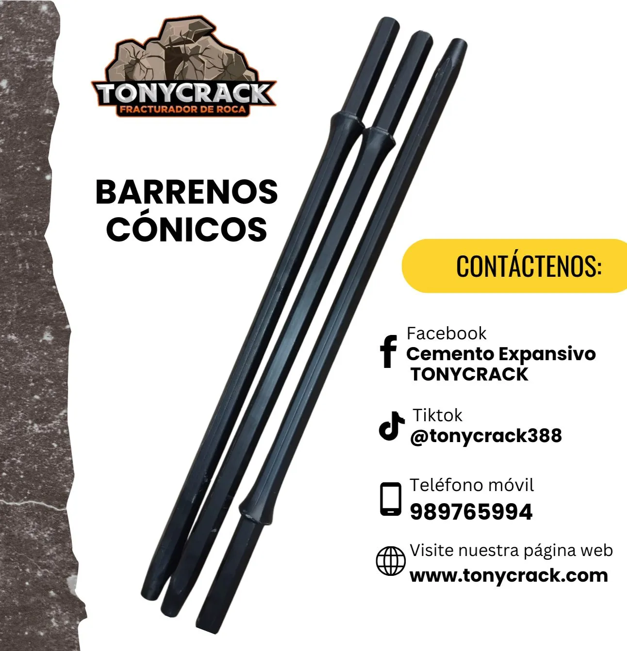 Barreno cónicos