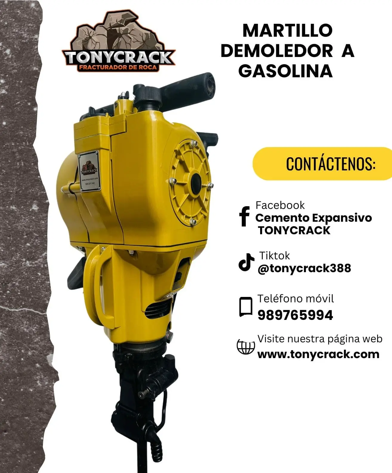 Martillo Demoledor a gasolina