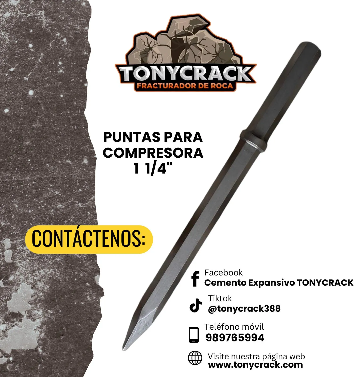 Puntas para compresora 1 1/4